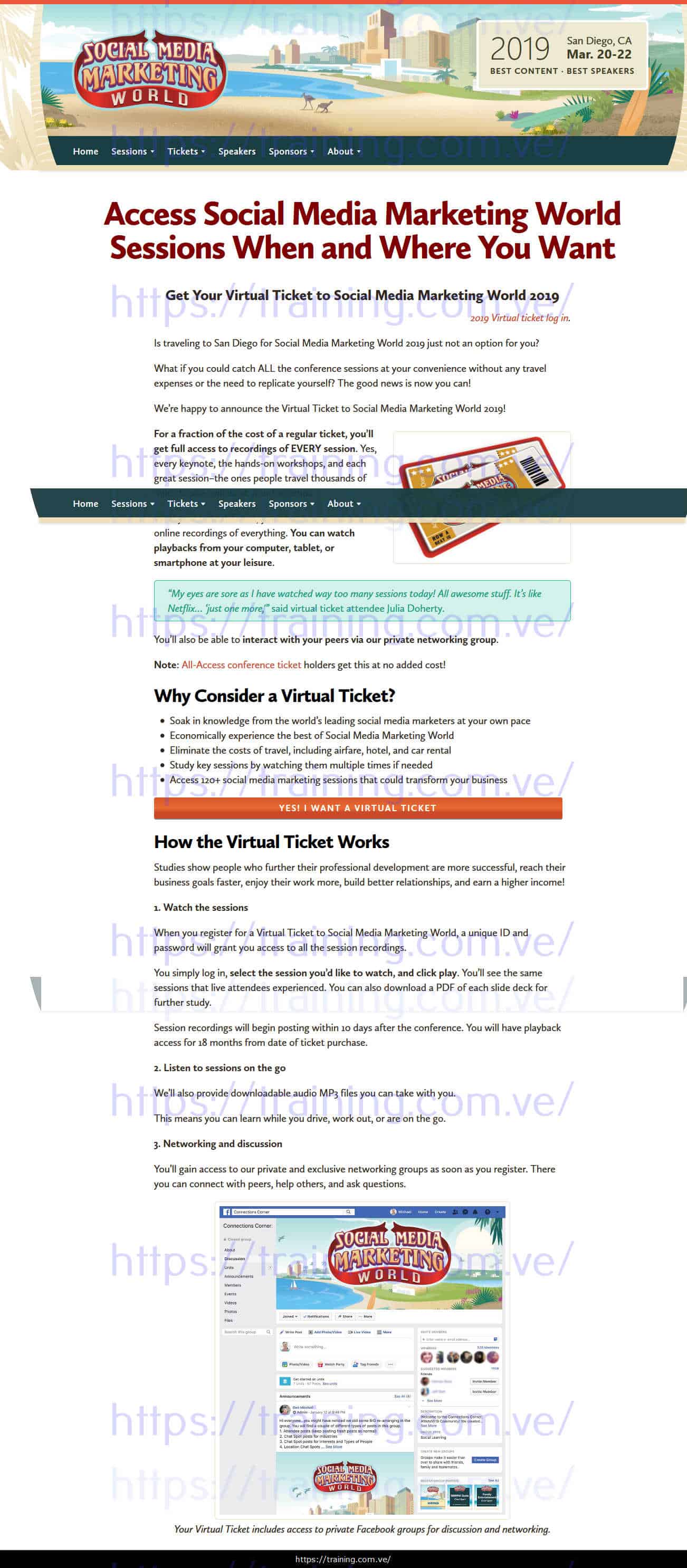 #1239 - 'Virtual Ticket Social Media Marketing Worl_' - www_socialmediaexaminer_com_smmworld_virtual Social Media Marketing World 2019 Recordings Sales page