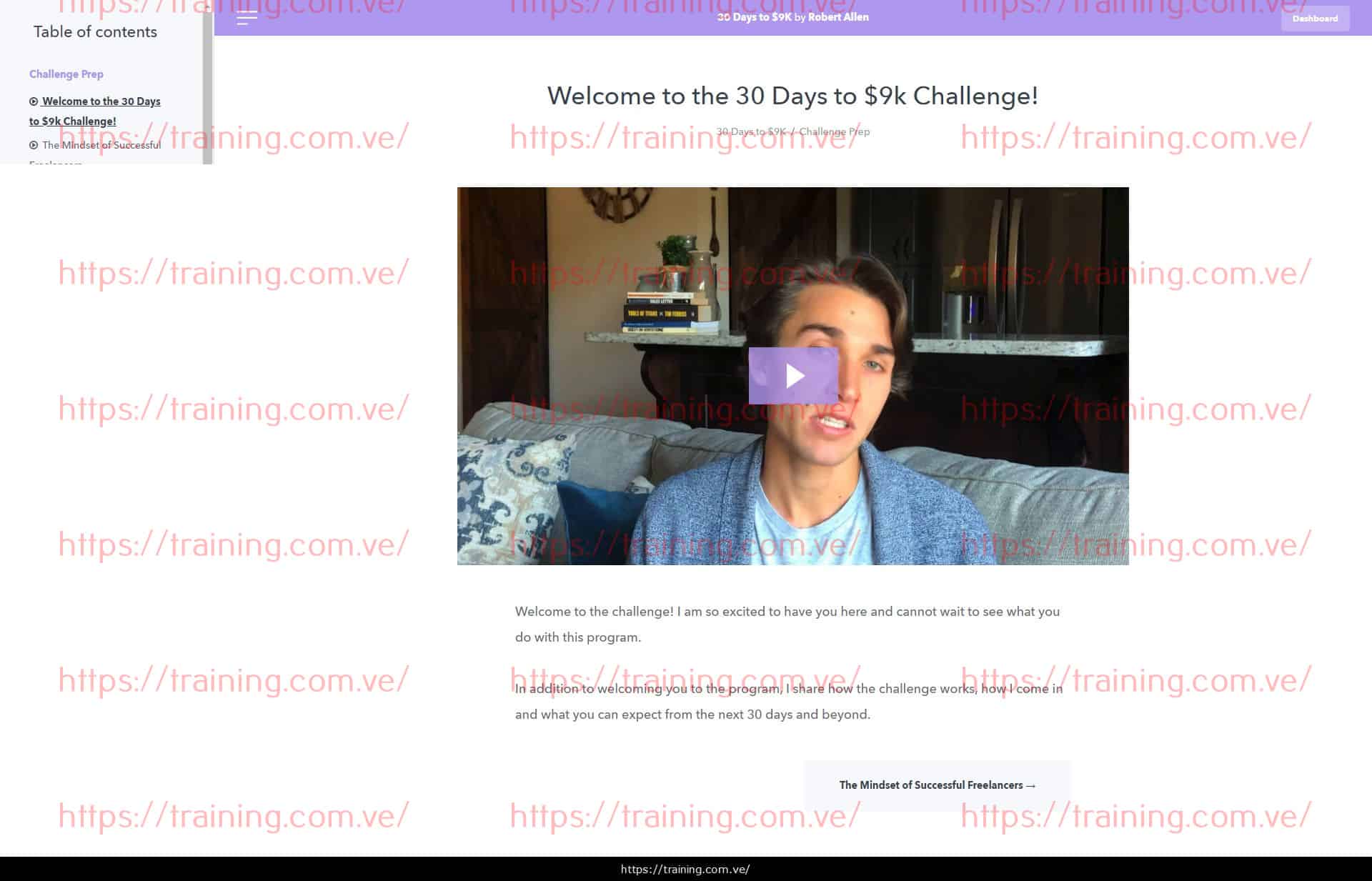 #13037 - 'Welcome to the 30 Days to $9k Challenge!' 30 Days to $9K by Robert Allen Download