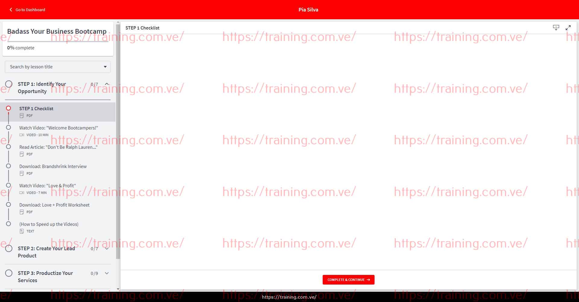 #13538 - 'Pia Silva' Badass Your Business Bootcamp by Pia Silva Download