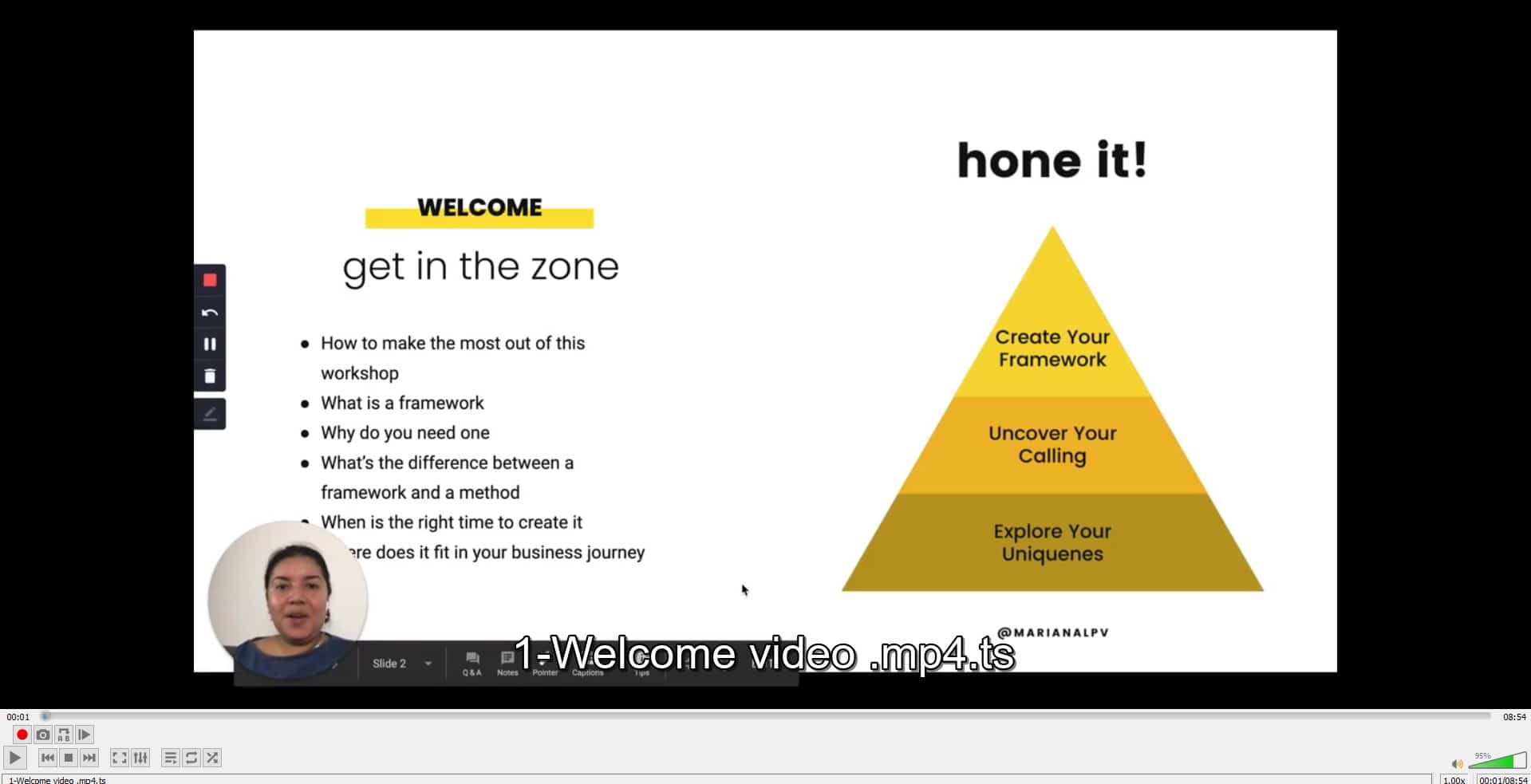 Create your framework by Mariana Peña Offer