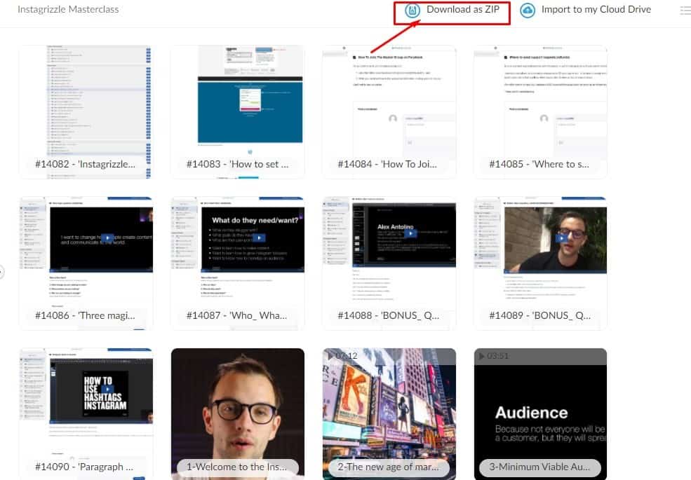 3.- You copy and paste this link on your browser, and now you can download all the courses as a ZIP file.