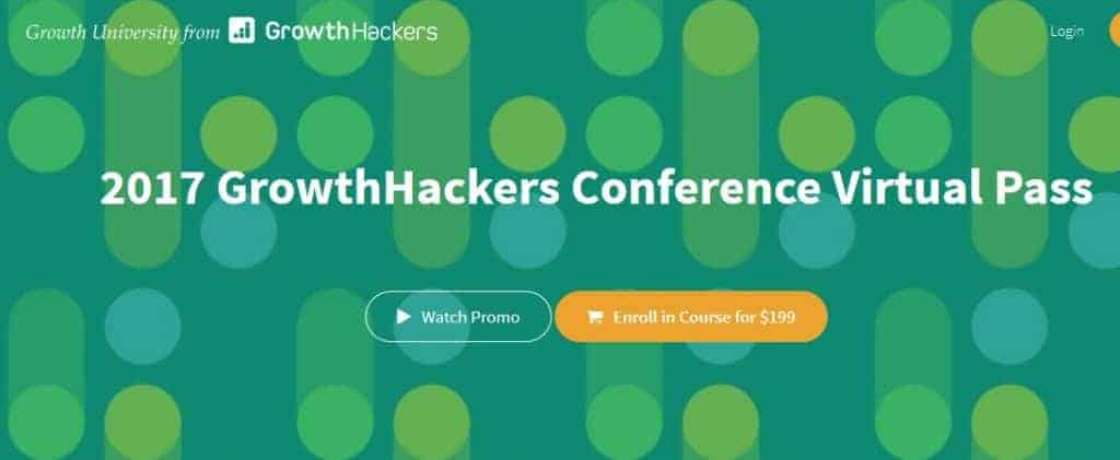 2017 GrowthHackers Conference Virtual Pass