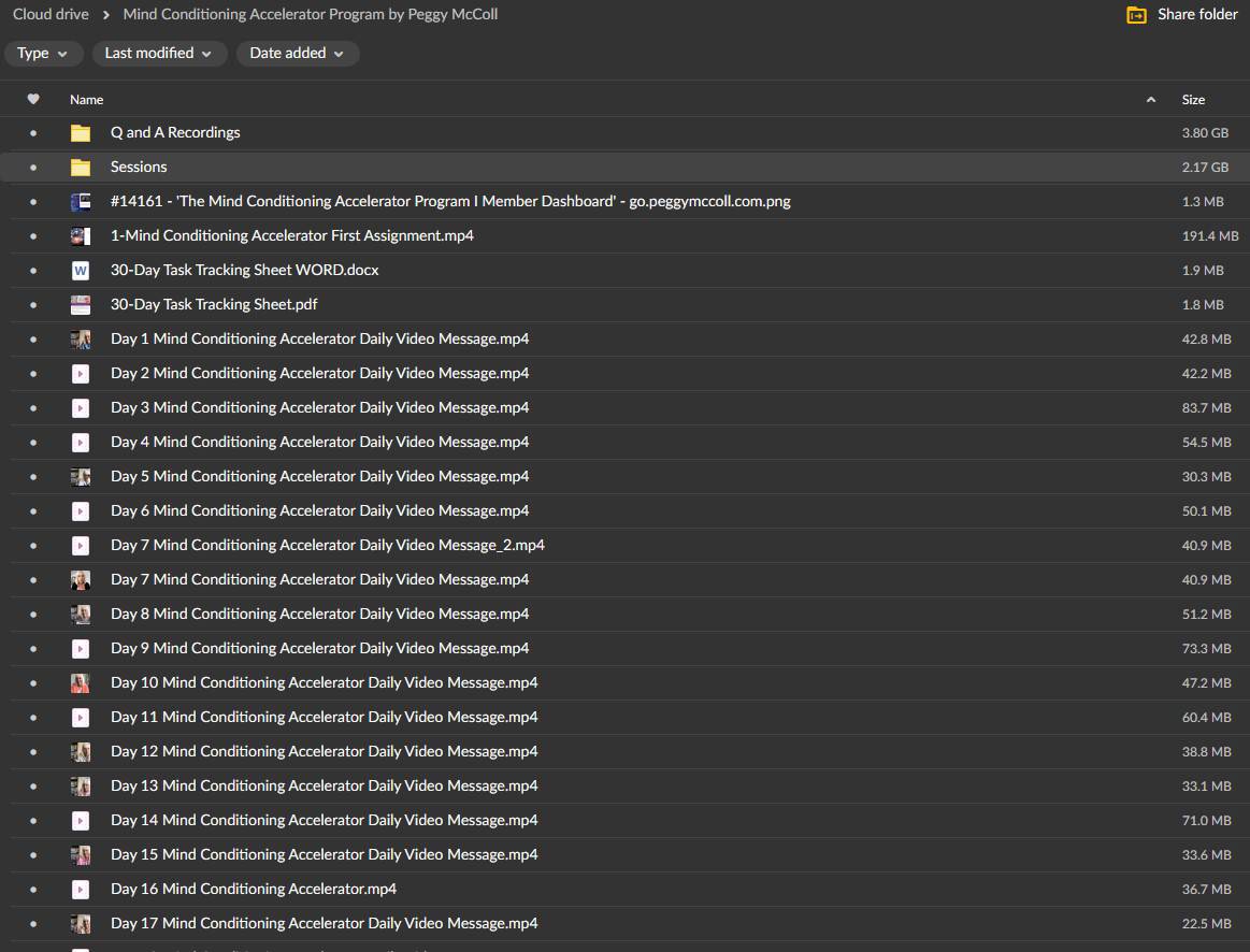 mind conditioning accelerator program by peggy mccoll mega.nz torrent mind conditioning accelerator program by peggy mccoll mega.nz torrent